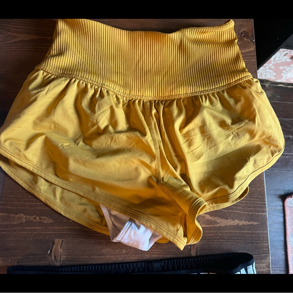 Women's Yellow free people shorts adult xs like new